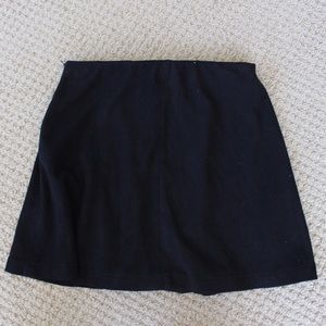 Black Suede Brandy Melville Mini Skirt